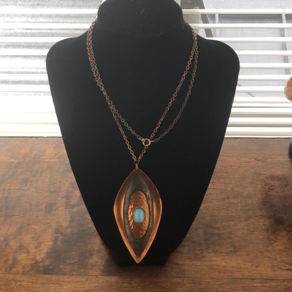 Moda signed Copper Pendant - Picture 2 of 5